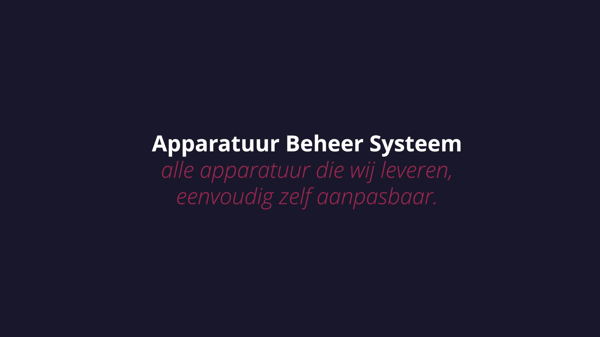 Apparatuur Beheer Systeem